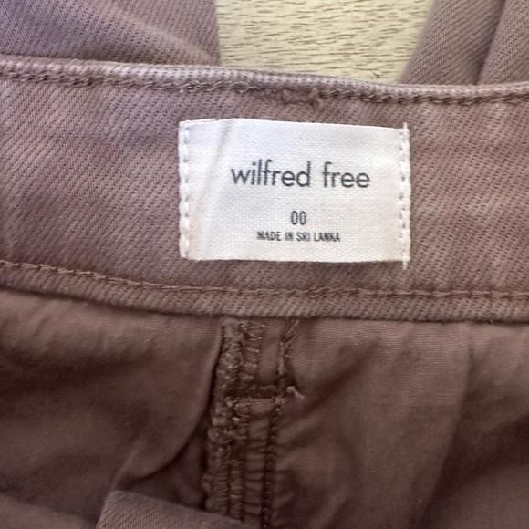 Aritzia Wilfred Free Archer Brown High Rise Straight Leg Jeans - Picture 4 of 12